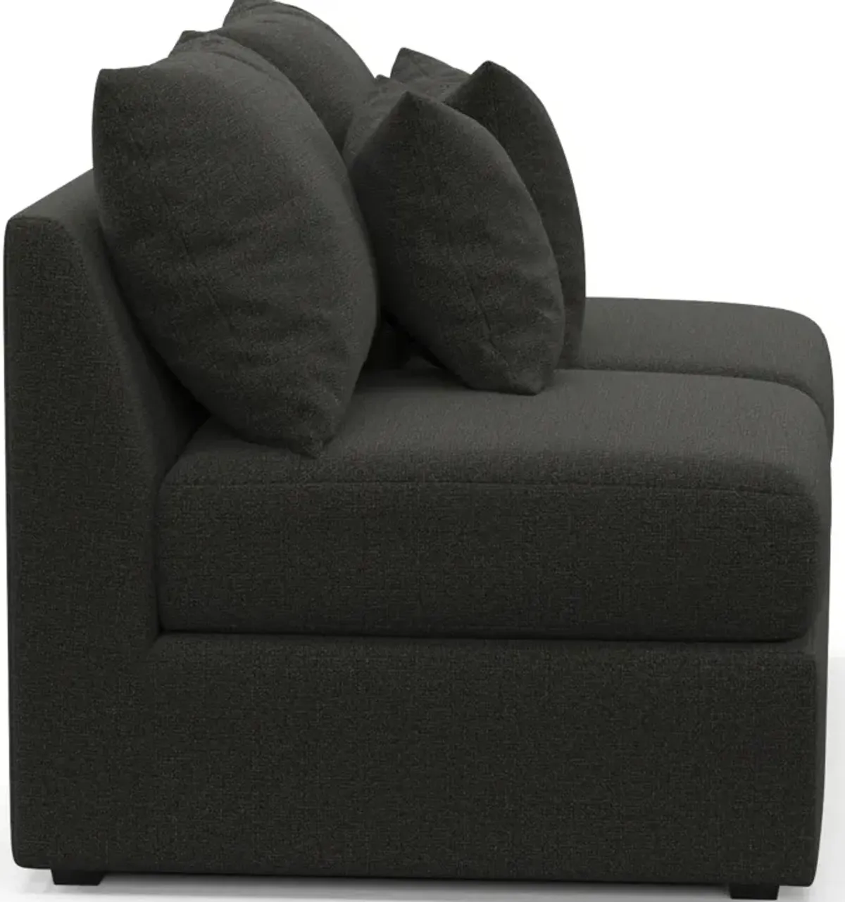 Nest Hybrid Comfort Armless Loveseat - Liv Onyx