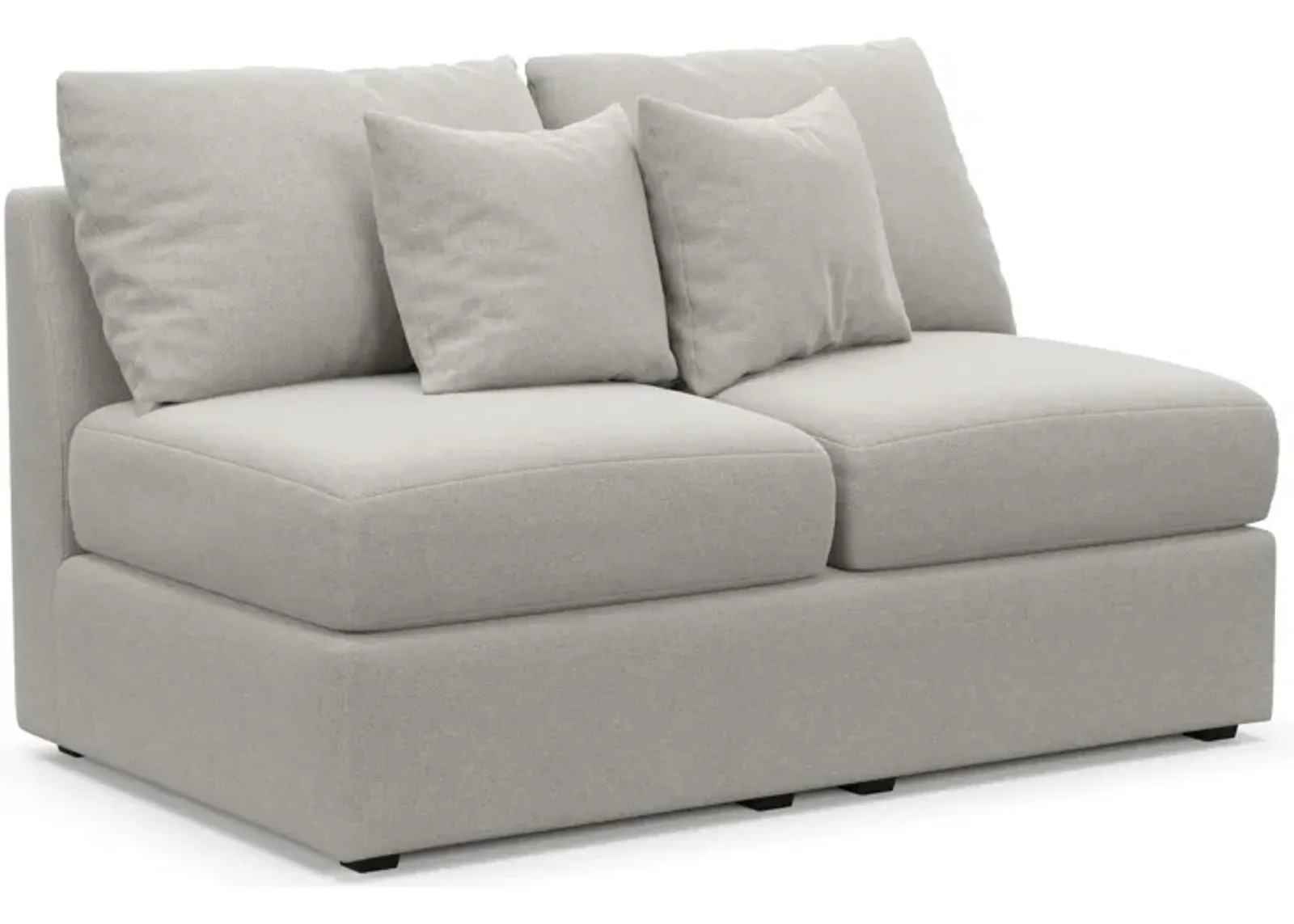 Nest Hybrid Comfort Armless Loveseat - Basker Dove