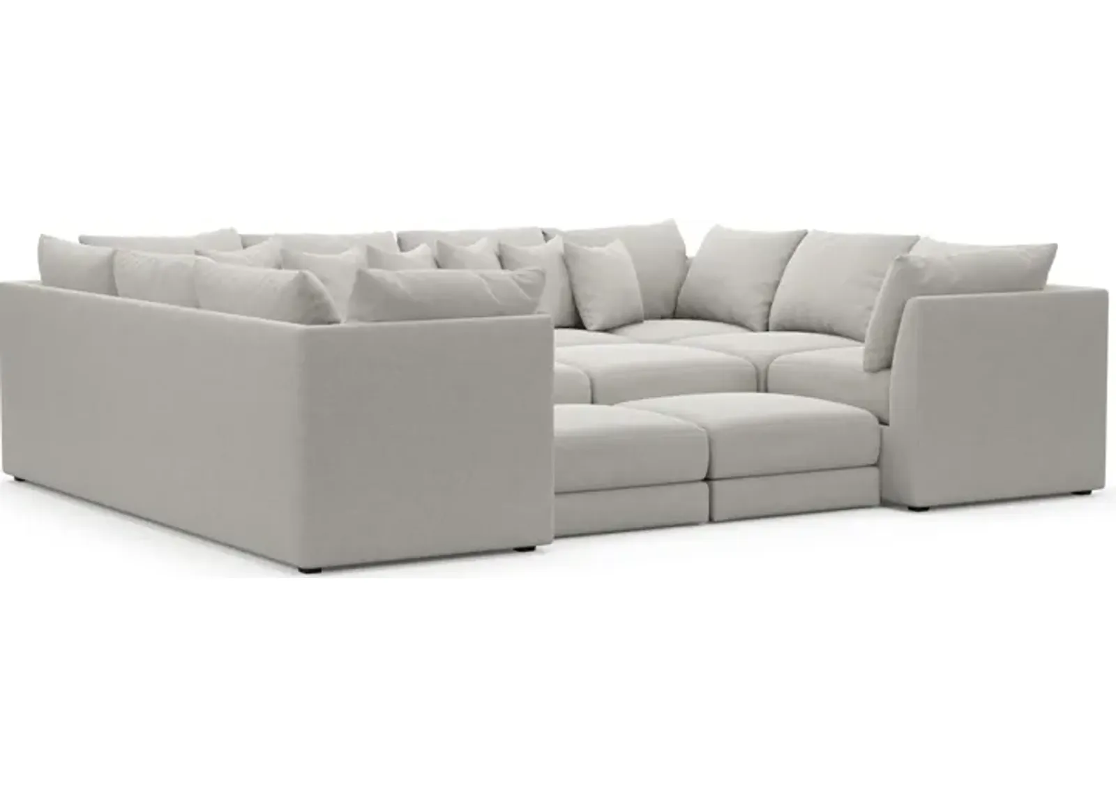 Nest Hybrid Comfort 7-Piece Pit Sectional - Basker Dove