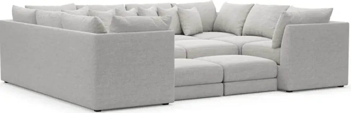 Nest Hybrid Comfort 7-Piece Pit Sectional - Adario Fog