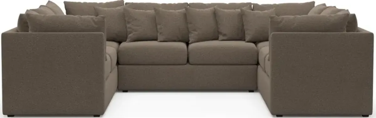 Nest Hybrid Comfort 3-Piece Pit Sectional - Liv Umber