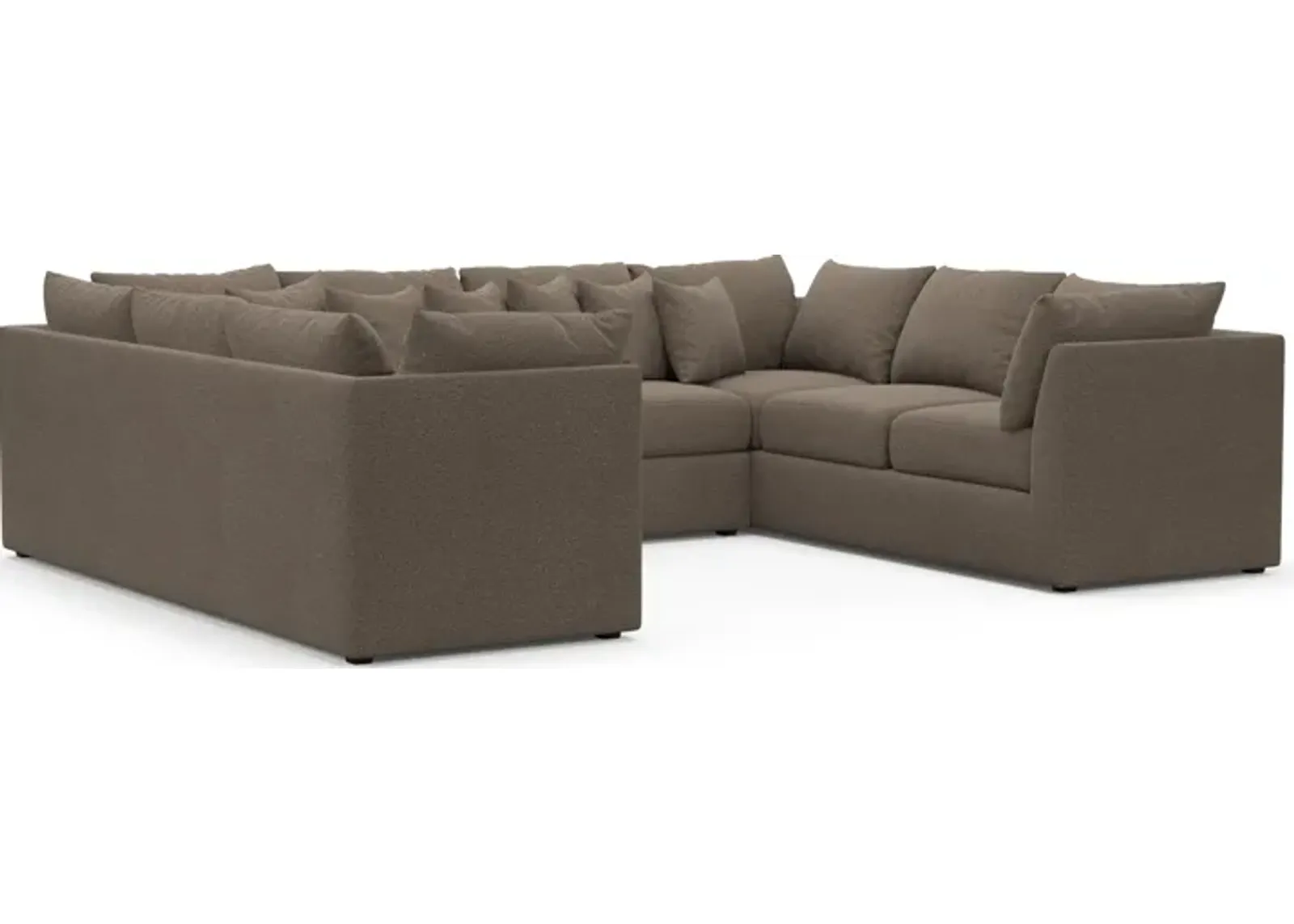 Nest Hybrid Comfort 3-Piece Pit Sectional - Liv Umber