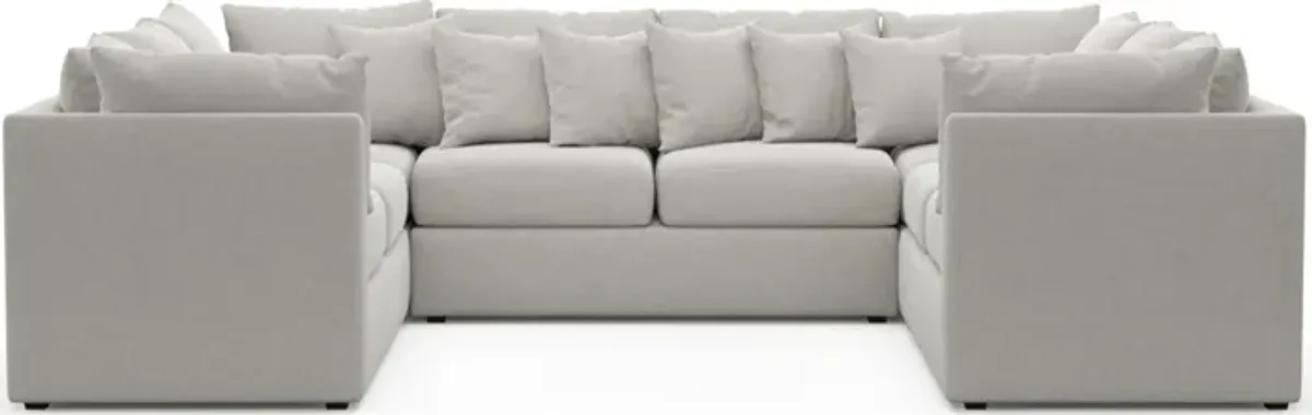 Nest Hybrid Comfort 3-Piece Pit Sectional - Basker Dove