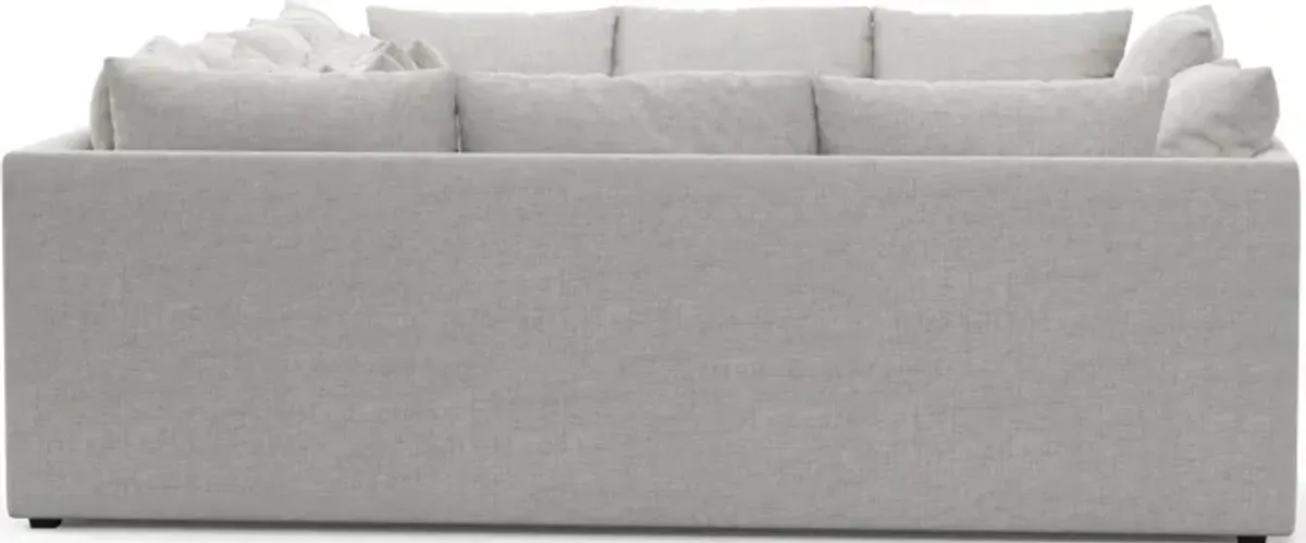 Nest Hybrid Comfort 3-Piece Pit Sectional - Adario Fog