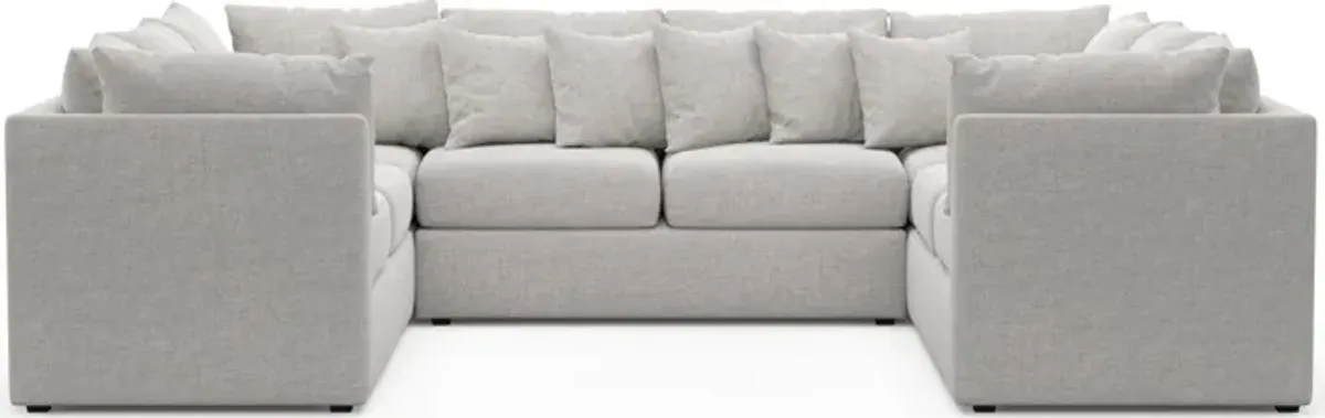 Nest Hybrid Comfort 3-Piece Pit Sectional - Adario Fog