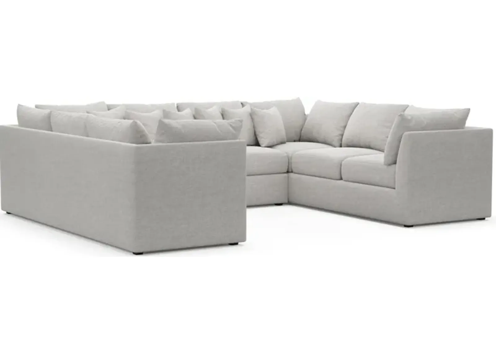 Nest Hybrid Comfort 3-Piece Pit Sectional - Adario Fog