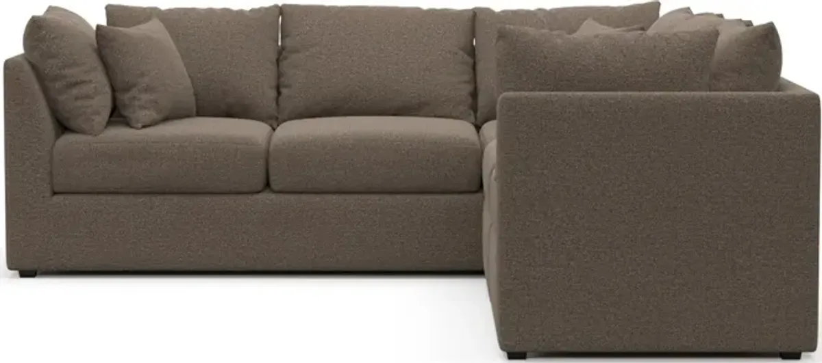 Nest Hybrid Comfort 3-Piece Small Sectional - Liv Umber