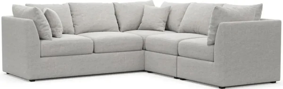 Nest Hybrid Comfort 3-Piece Small Sectional - Adario Fog