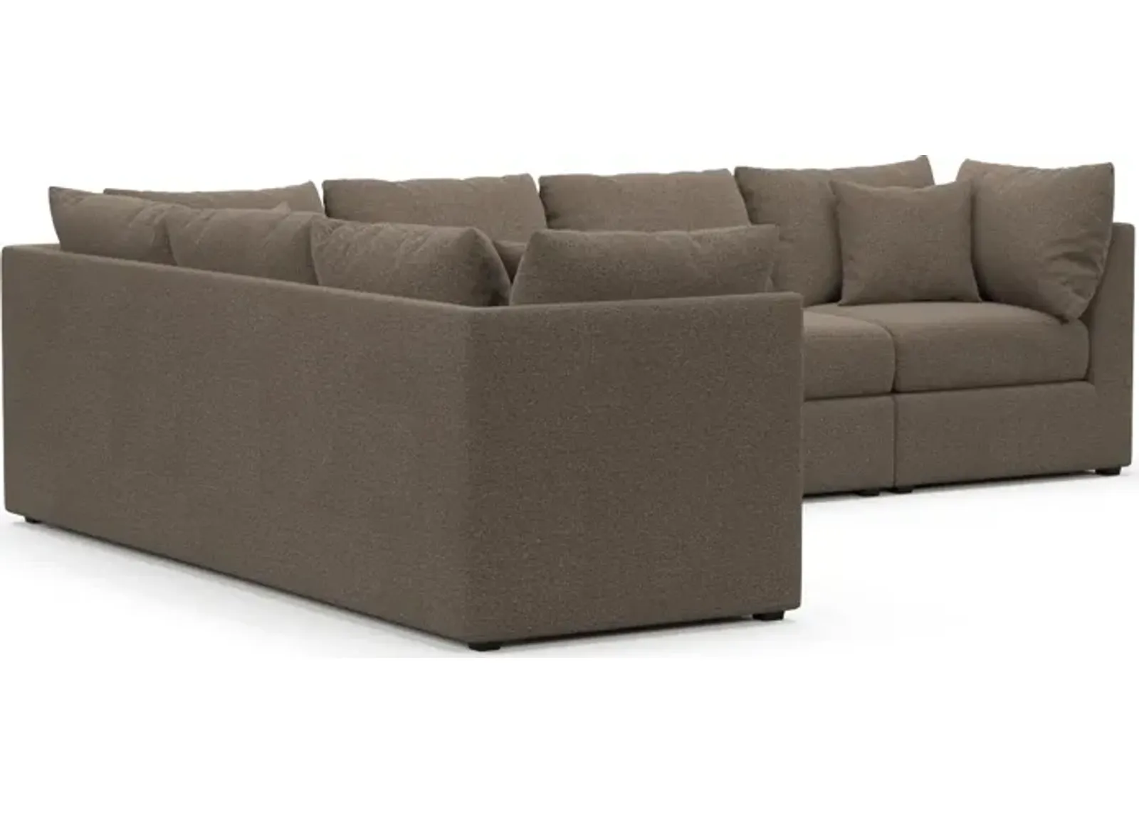 Nest Hybrid Comfort 3-Piece Large Sectional - Liv Umber