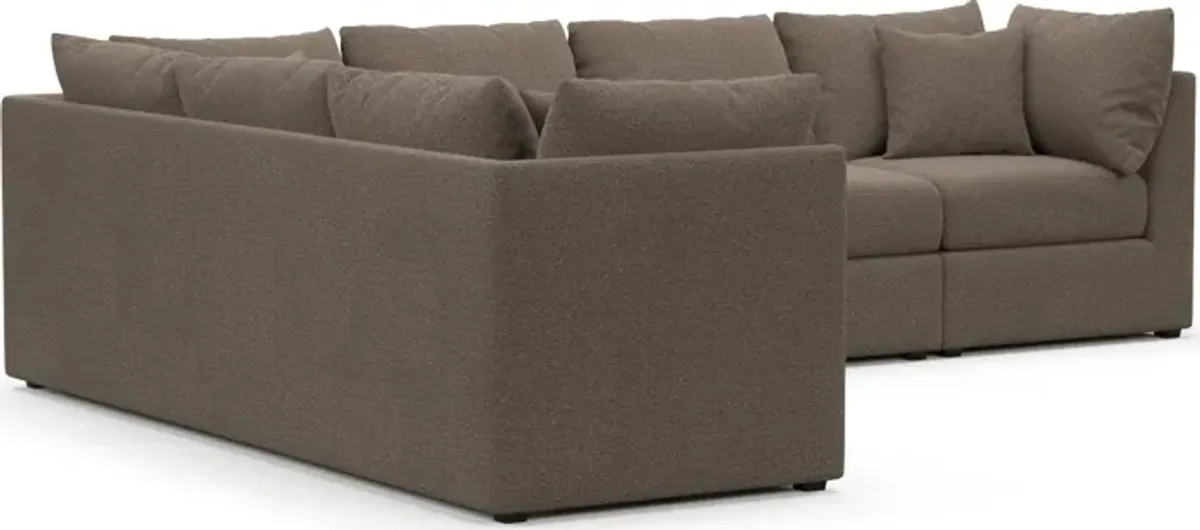 Nest Hybrid Comfort 3-Piece Large Sectional - Liv Umber