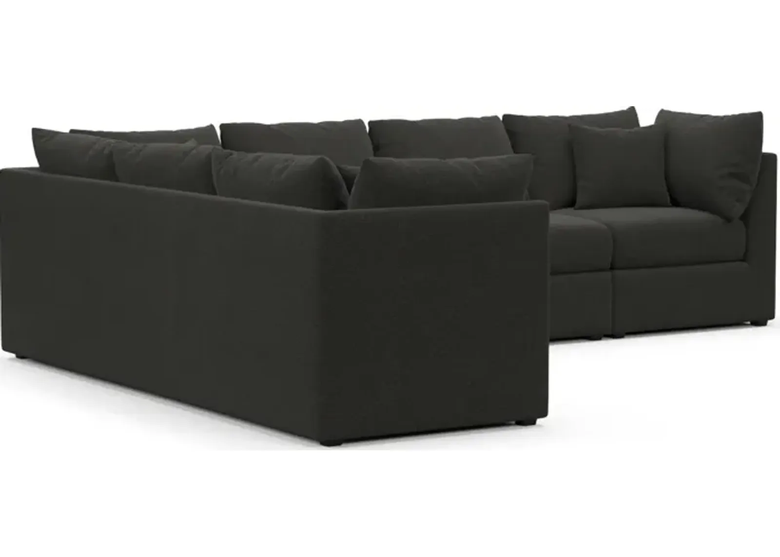 Nest Hybrid Comfort 3-Piece Large Sectional - Liv Onyx