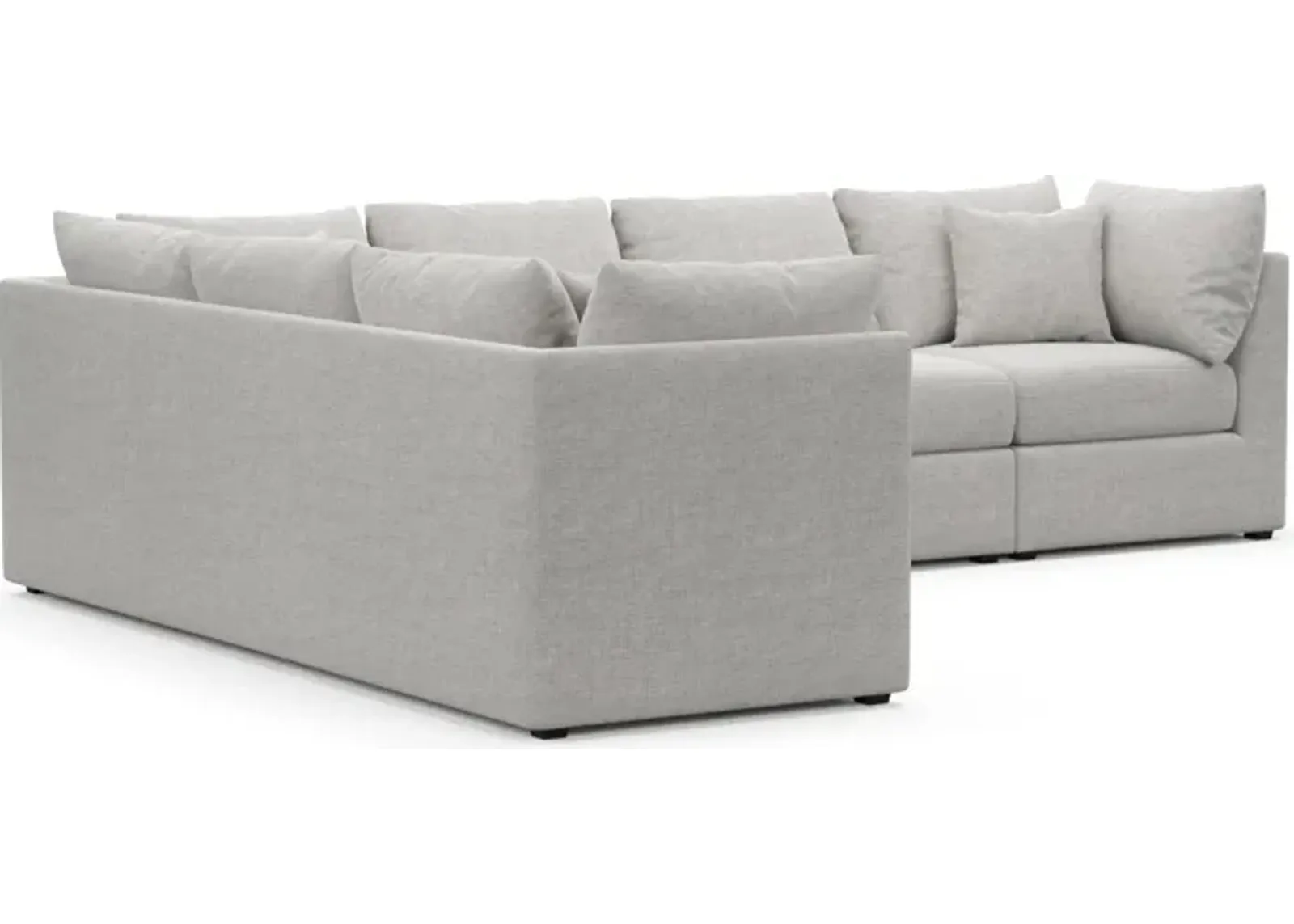 Nest Hybrid Comfort 3-Piece Large Sectional - Adario Fog