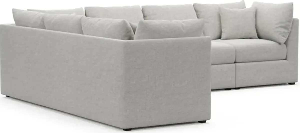 Nest Hybrid Comfort 3-Piece Large Sectional - Adario Fog