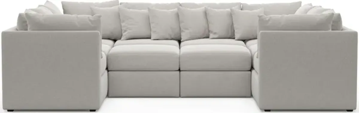 Nest Hybrid Comfort 5-Piece Pit Sectional - Basker Dove