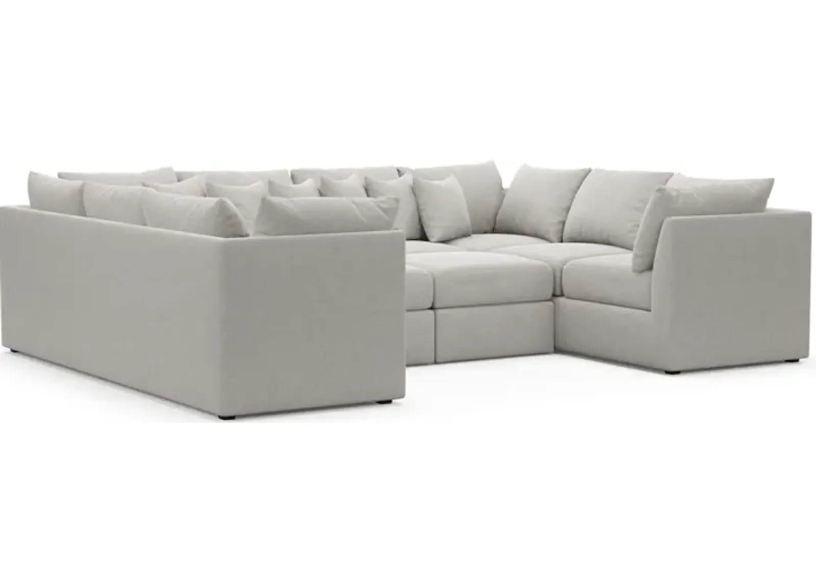 Nest Hybrid Comfort 5-Piece Pit Sectional - Basker Dove