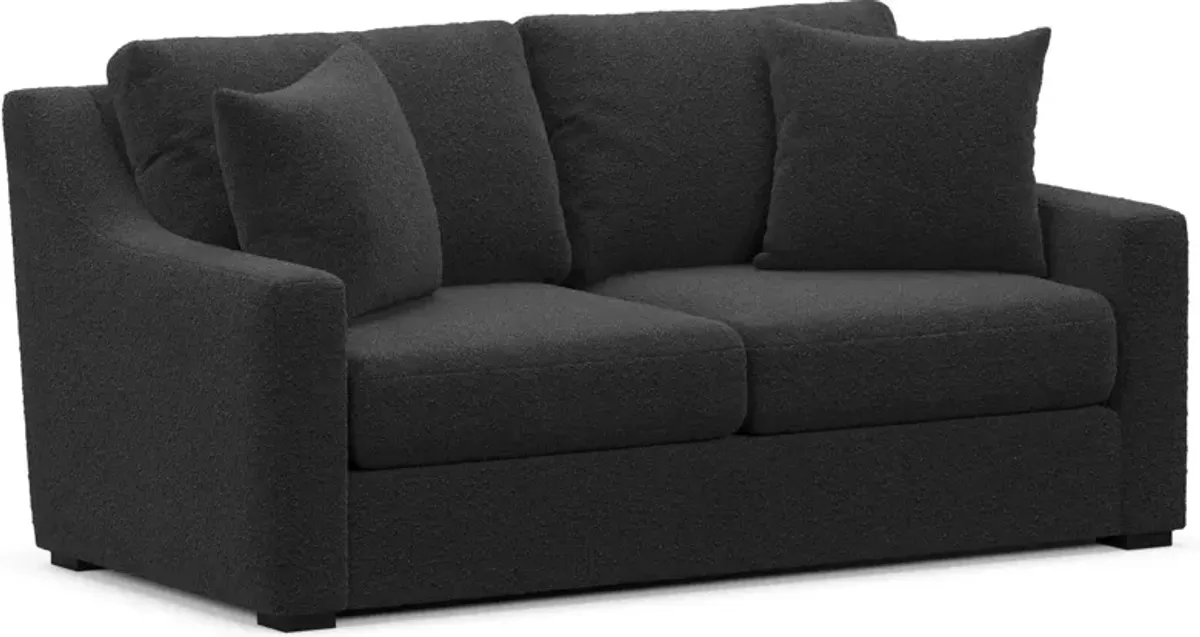 Dobson Foam Comfort Loveseat - Bloke Obsidian