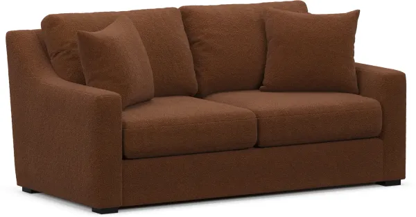 Dobson Foam Comfort Loveseat - Nora Chocolate