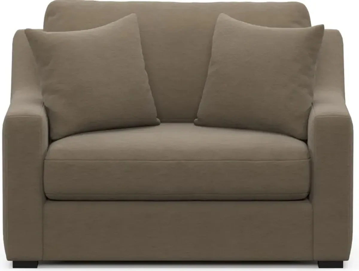 Dobson Foam Comfort Chair and a Half - Merrimac Brownstone