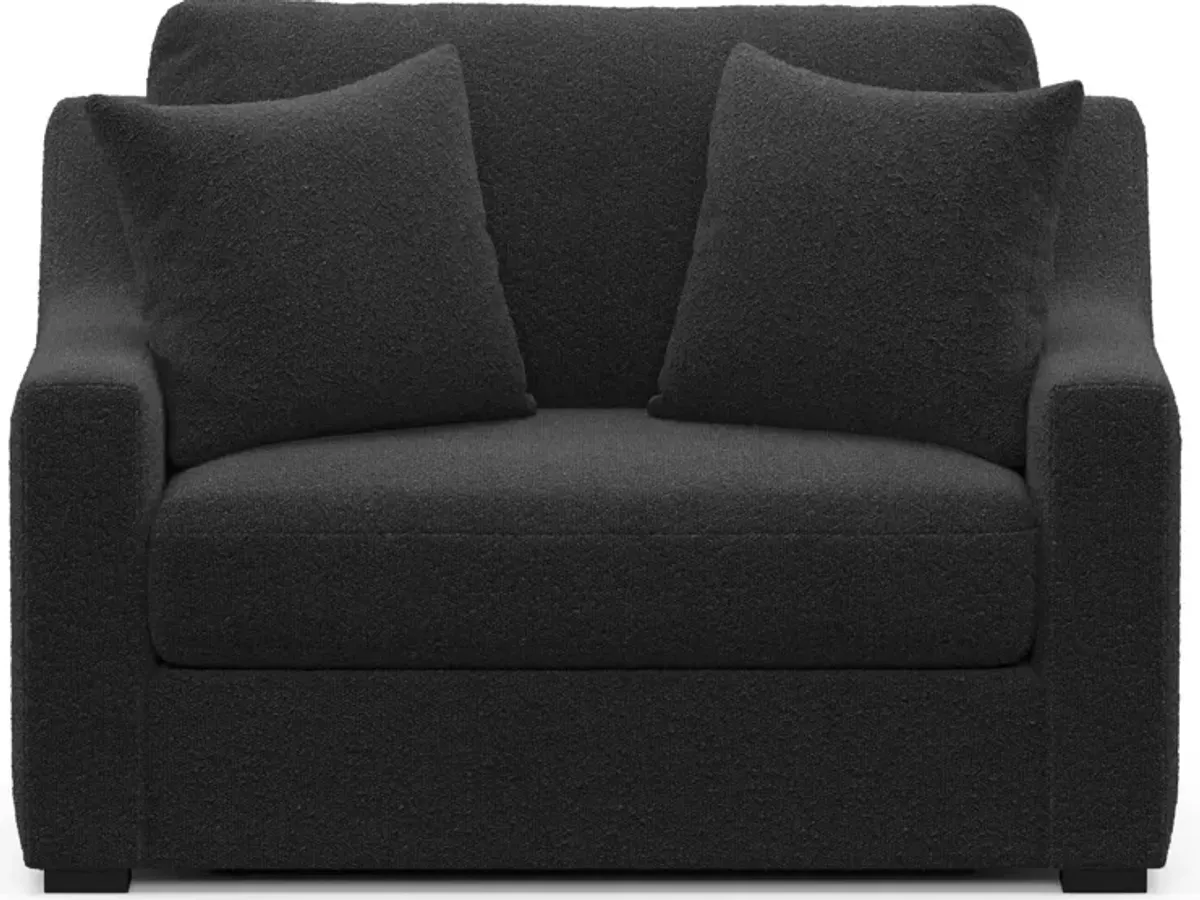 Dobson Foam Comfort Chair and a Half - Bloke Obsidian
