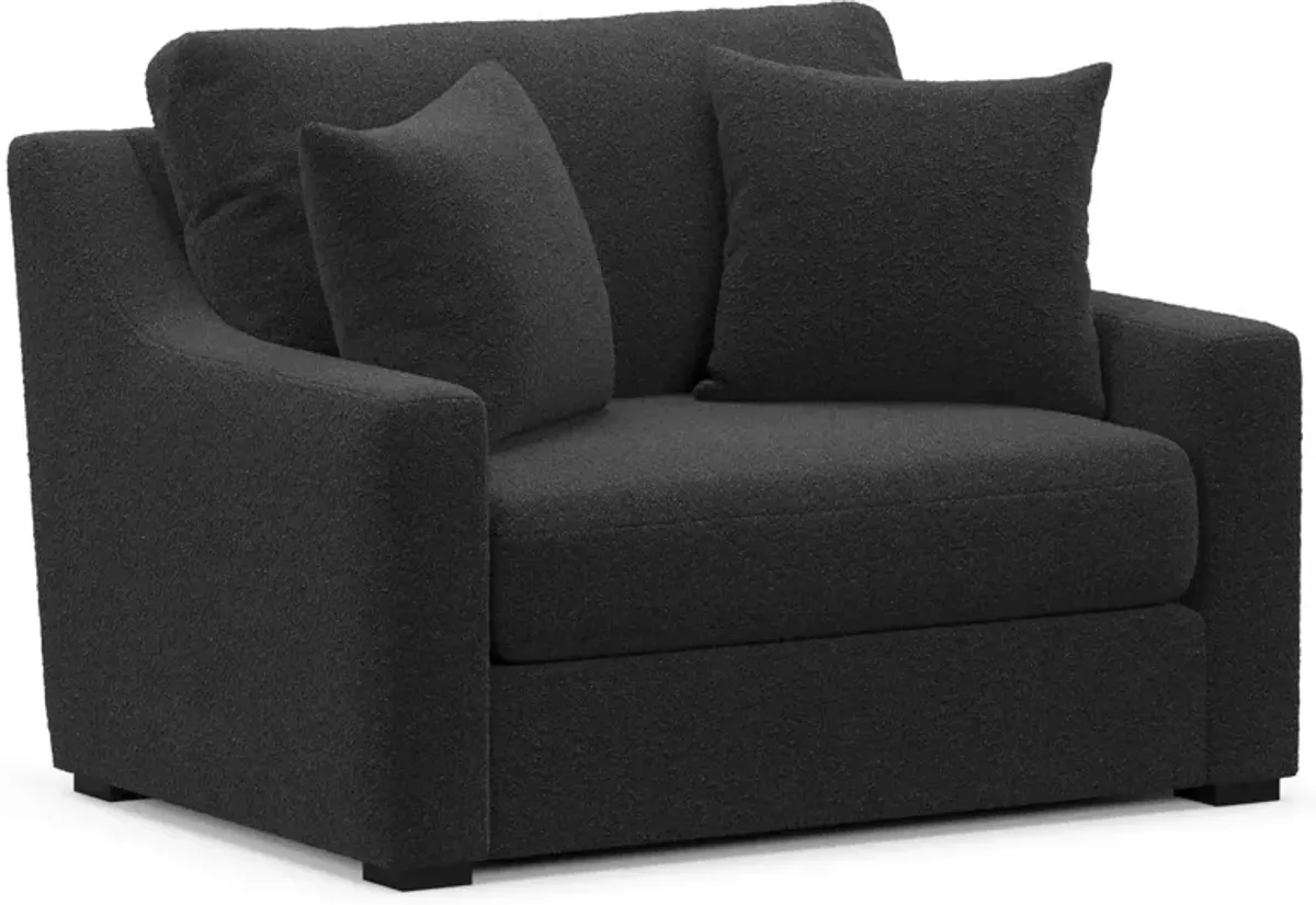 Dobson Foam Comfort Chair and a Half - Bloke Obsidian
