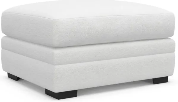 Boston Foam Comfort Ottoman - Lovie Chalk