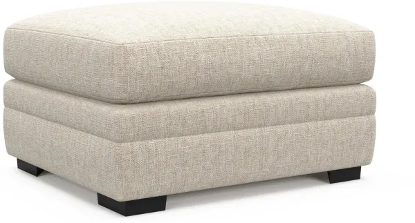 Boston Foam Comfort Ottoman - Haley Ivory