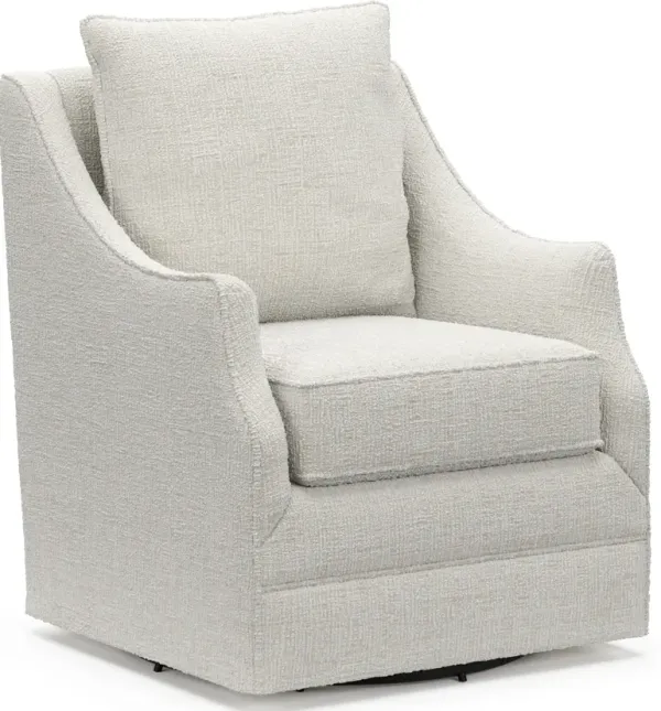 Mara Swivel Accent Chair - Bantu Pearl