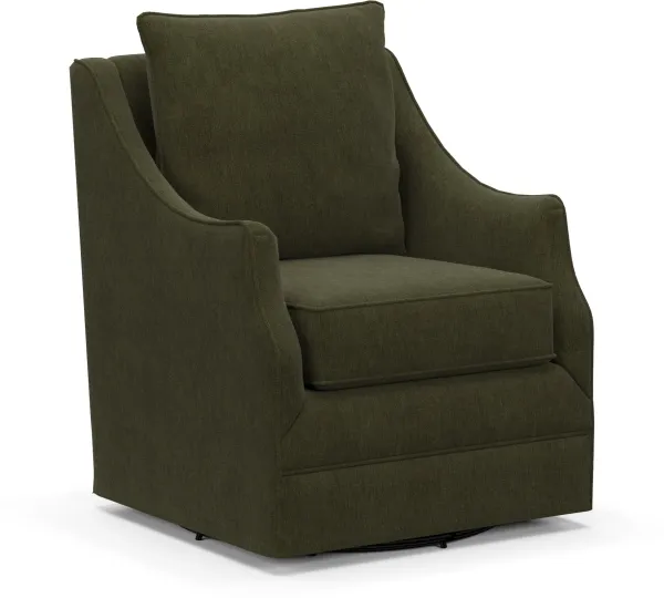 Mara Accent Swivel Chair - Marina Moss