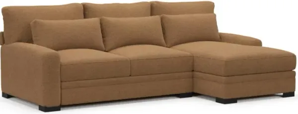 Boston Foam Comfort Sectional - Texel Caramel