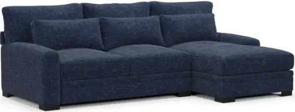 Boston Foam Comfort Sectional - Sundar Navy