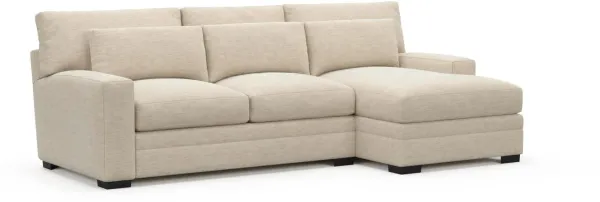 Boston Foam Comfort Sectional - Luscious Champagne