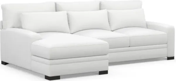 Boston Foam Comfort Sectional - Lovie Chalk