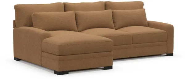 Boston Foam Comfort Sectional - Texel Caramel