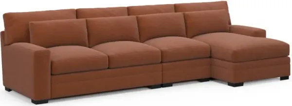 Boston Foam Comfort Sectional - Merrimac Brick