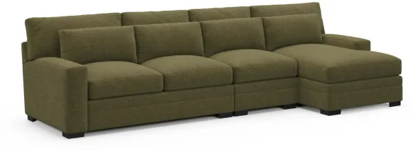 Boston Foam Comfort Sectional - Expedition Olive