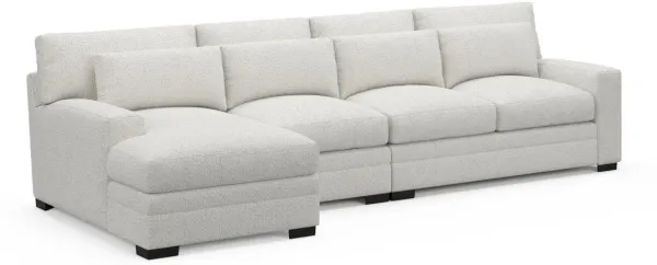 Boston Foam Comfort Sectional - River Rock Ivory