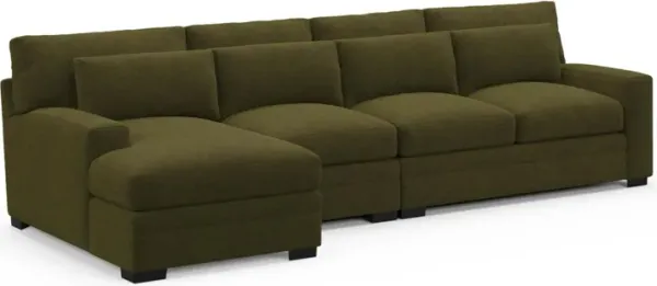 Boston Foam Comfort Sectional - Midcentury Peat
