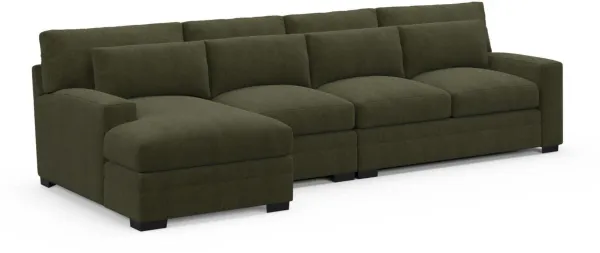 Boston Foam Comfort Sectional - Marina Moss