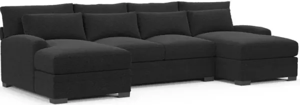 Boston Foam Comfort Sectional - Bloke Obsidian