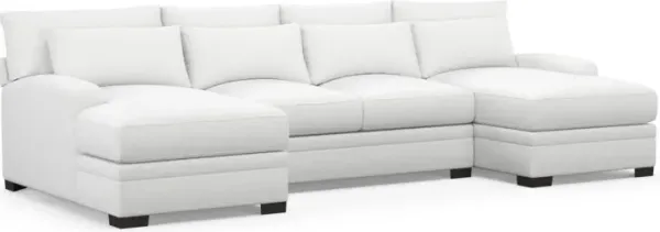 Boston Foam Comfort Sectional - Lovie Chalk