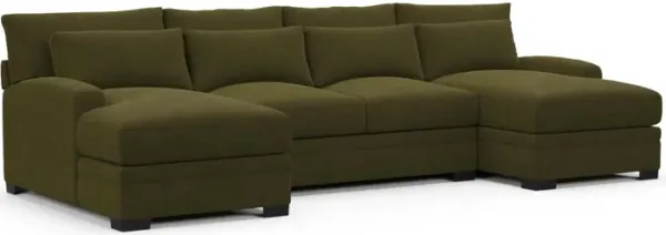 Boston Foam Comfort Sectional - Midcentury Peat