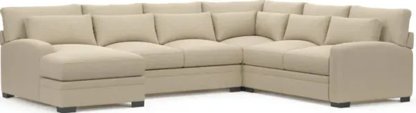 Boston Foam Comfort Sectional - Merrimac Ecru
