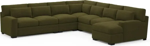 Boston Foam Comfort Sectional - Midcentury Peat