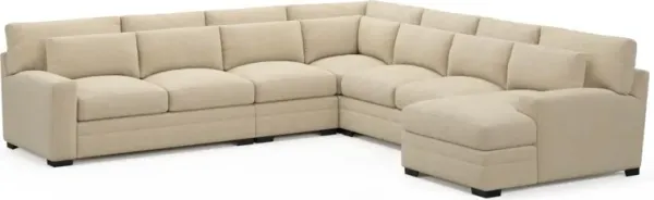 Boston Foam Comfort Sectional - Midcentury Sand