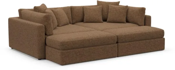 Sasha Foam Comfort Sectional - Balvi Truffle