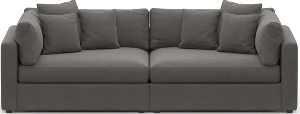 Haven Foam Comfort 2-Piece Media Sofa - Merrimac Ash