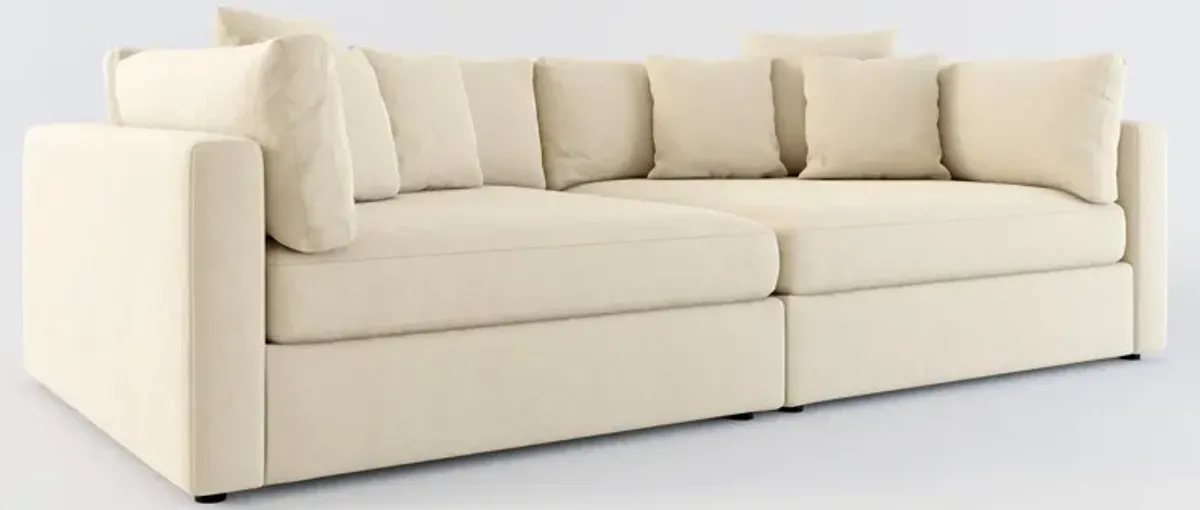 Haven Foam Comfort 2-Piece Media Sofa - Merrimac Ecru