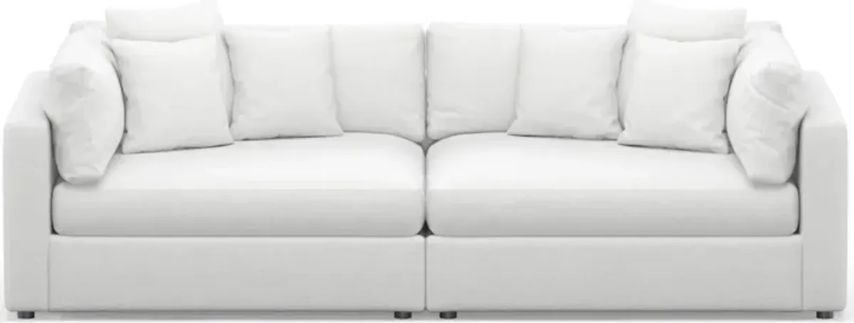 Haven Foam Comfort 2-Piece Media Sofa - Lovie Chalk