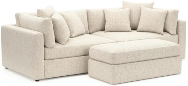 Sasha Foam Comfort Sectional - Haley Ivory