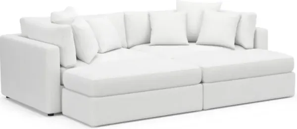 Sasha Foam Comfort Sectional - Lovie Chalk